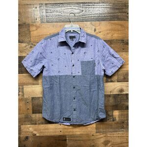 Cookies Men's Short Sleeve‎ Button Up Size Large